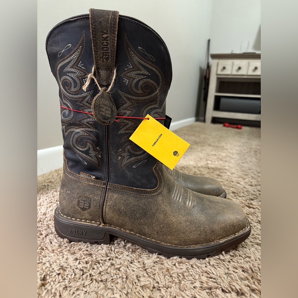 Rocky Two-Tone Western Boots